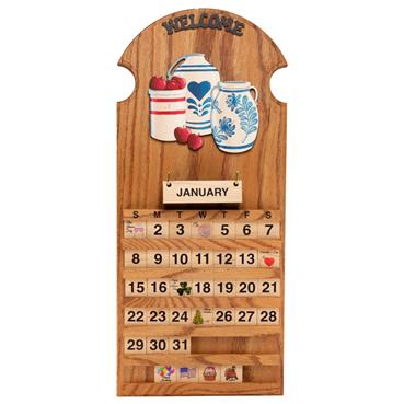 Country Crocks Wooden Perpetual Calendar - Craft-E-Family Country Crocks Wooden Perpetual Calendar - Craft-E-Family