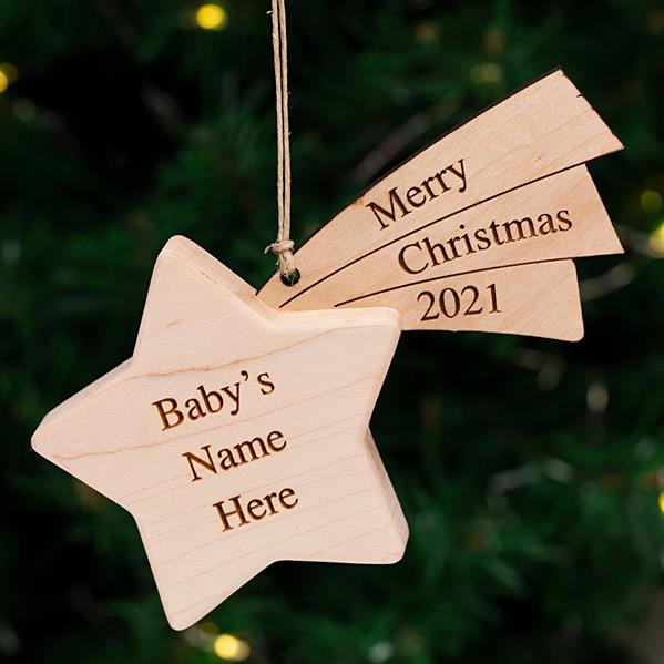 shooting star ornament front view
