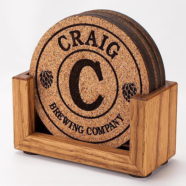 Coaster Holder shown with optional coasters