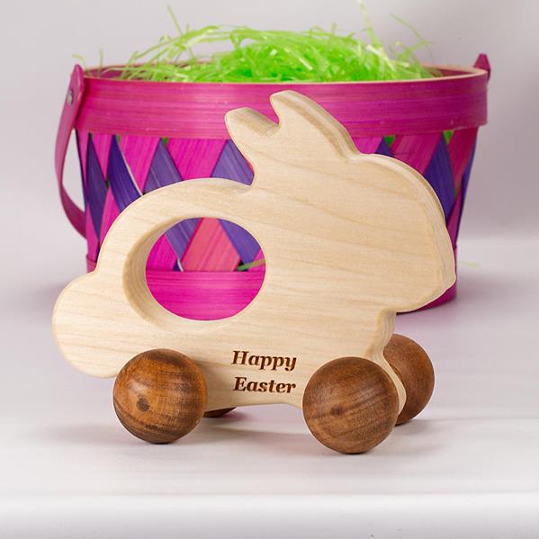 Wooden Bunny Push Toy