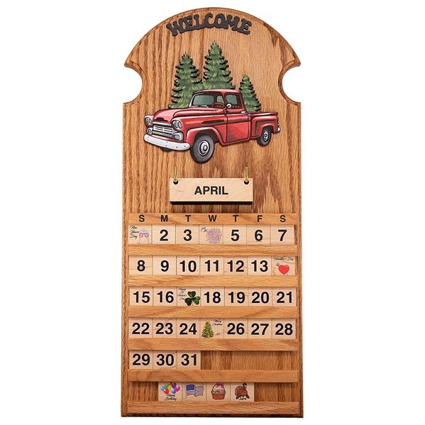 Old Red Truck Perpetual Calendar