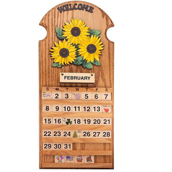 Sunflower perpetual calendar