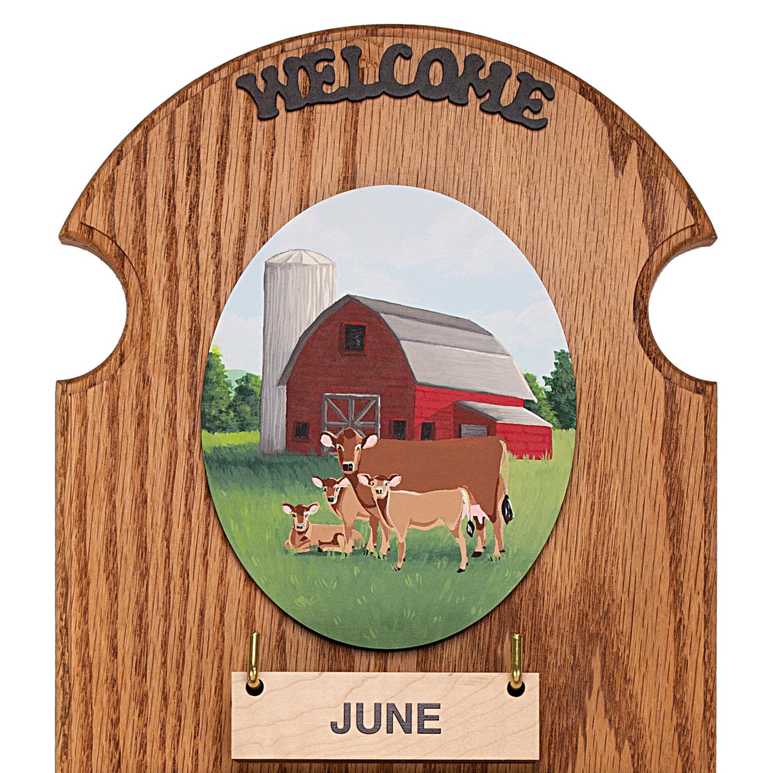 Barn scene with cow