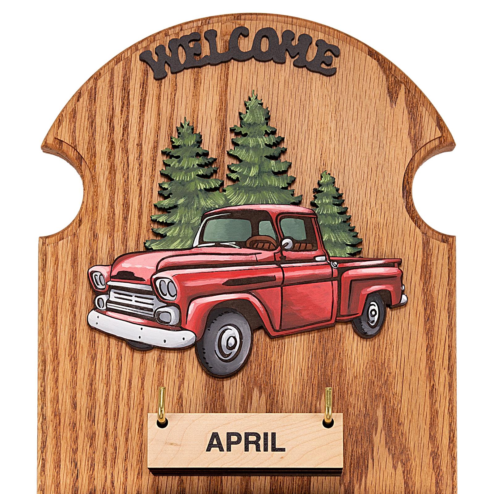 Old Red Truck Perpetual Calendar