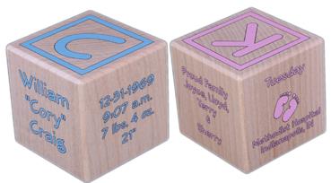 personalized baby block