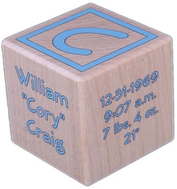 personalized baby blocks set