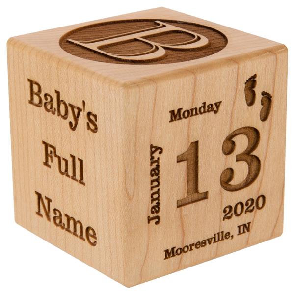 Personalized Baby Block, Unique Baby Gift