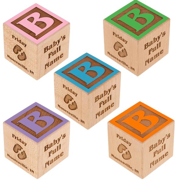 Baby Blocks with color tops