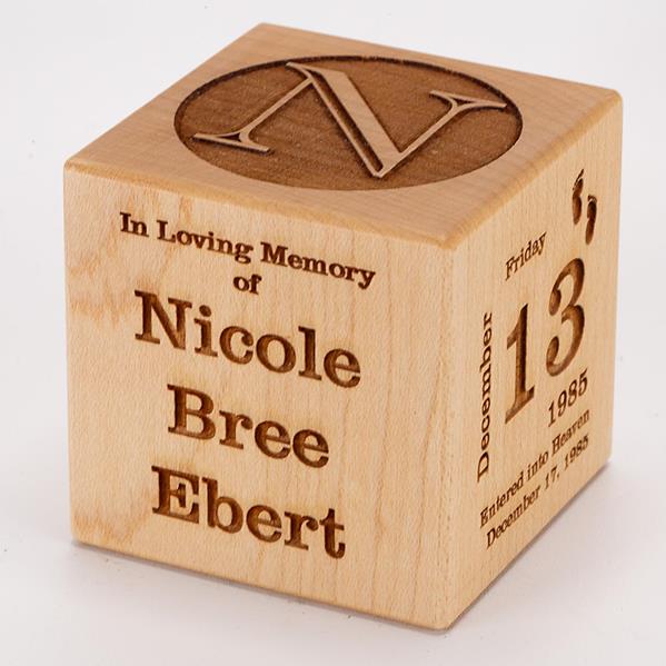 Personalized
Baby Memorial Block Typeface