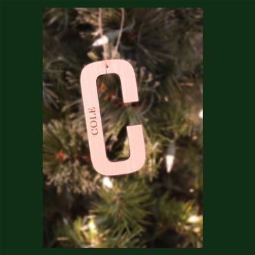 All Natural Initial Ornament