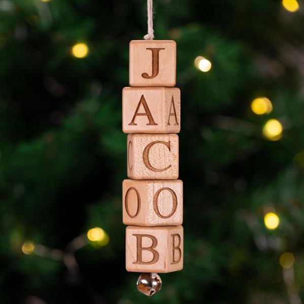 Jingle Block Ornament