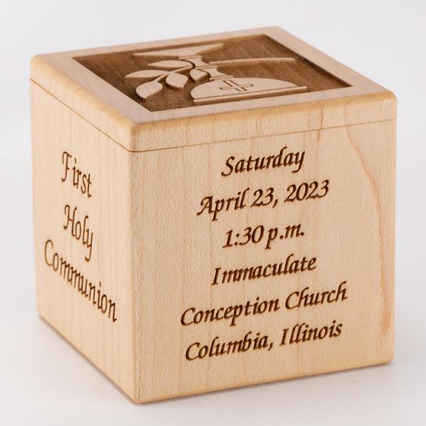 First Communion Box Back